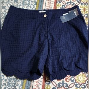 crown & ivy Navy Blue Women Shorts
